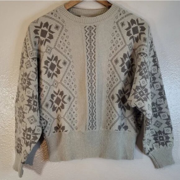 ❤️ Rrrrruss Vintage Snowflake Knit Sweater - Picture 1 of 3